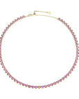 Made From Love Tennis Necklace Pink Necklaces Jane Win 