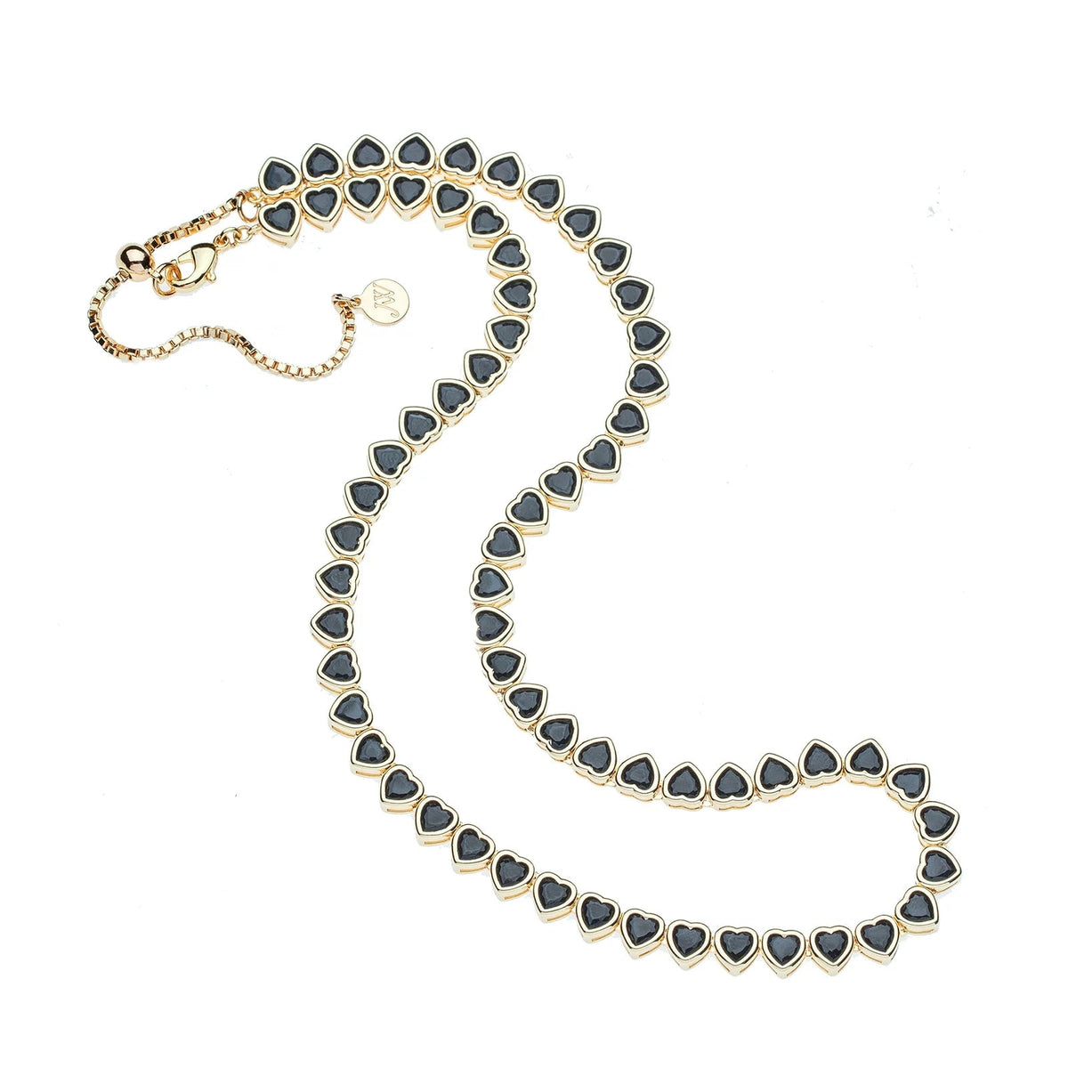 Made from Love Tennis Necklace Black Necklaces Jane Win 