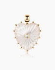 Marlene Heart Bail Charm Mother of Pearl Necklace Charm Thatch 