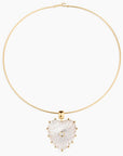 Marlene Heart Bail Charm Mother of Pearl Necklace Charm Thatch 