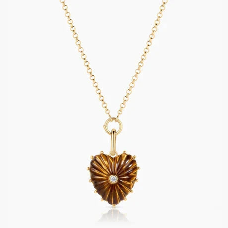 Malene Tiger's Eye Clip Charm Necklaces Thatch 