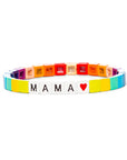 Mama Colored Tile Bracelet