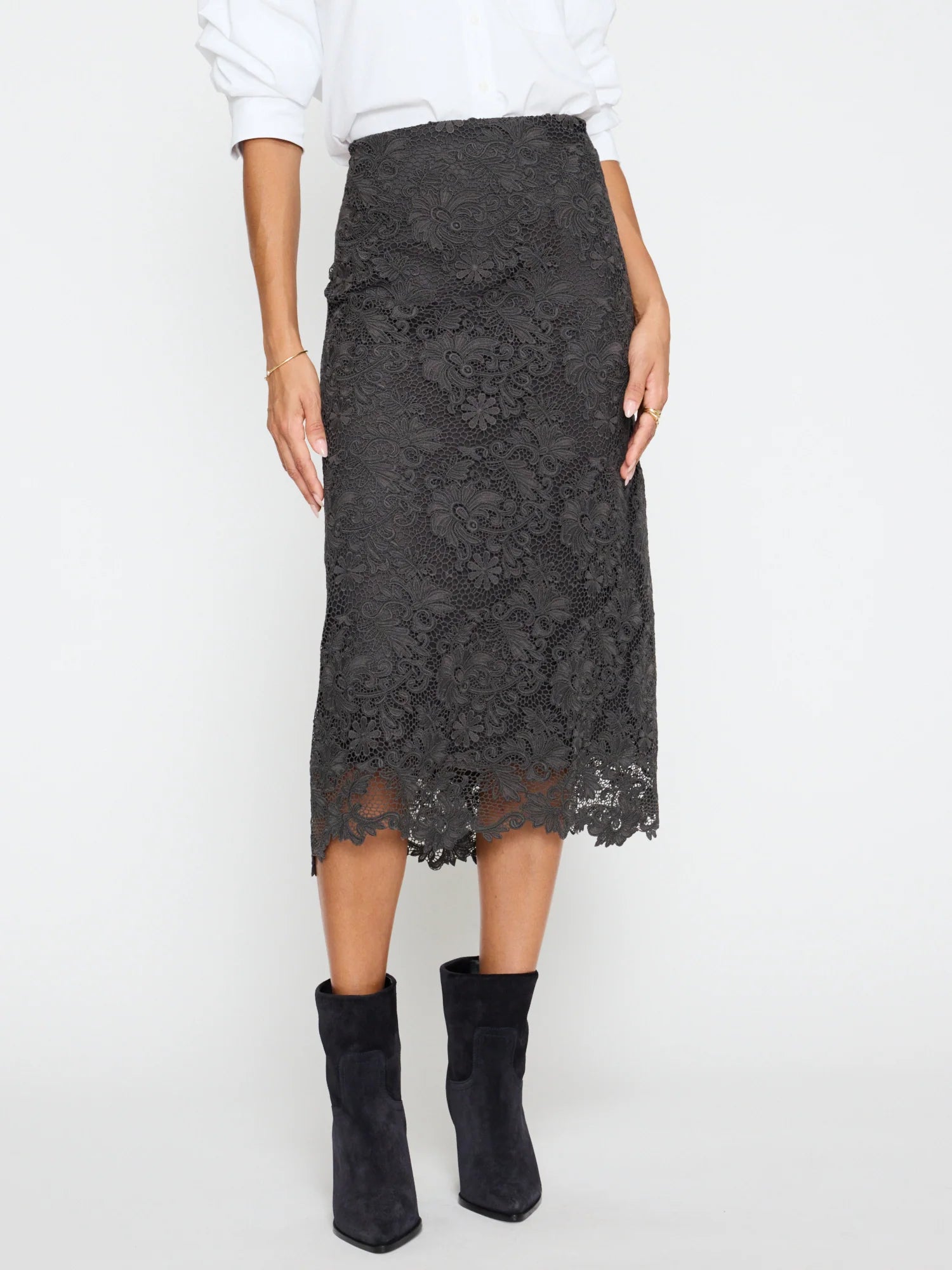 Mara Lace Skirt Hunter Skirts - Midi Brochu Walker 