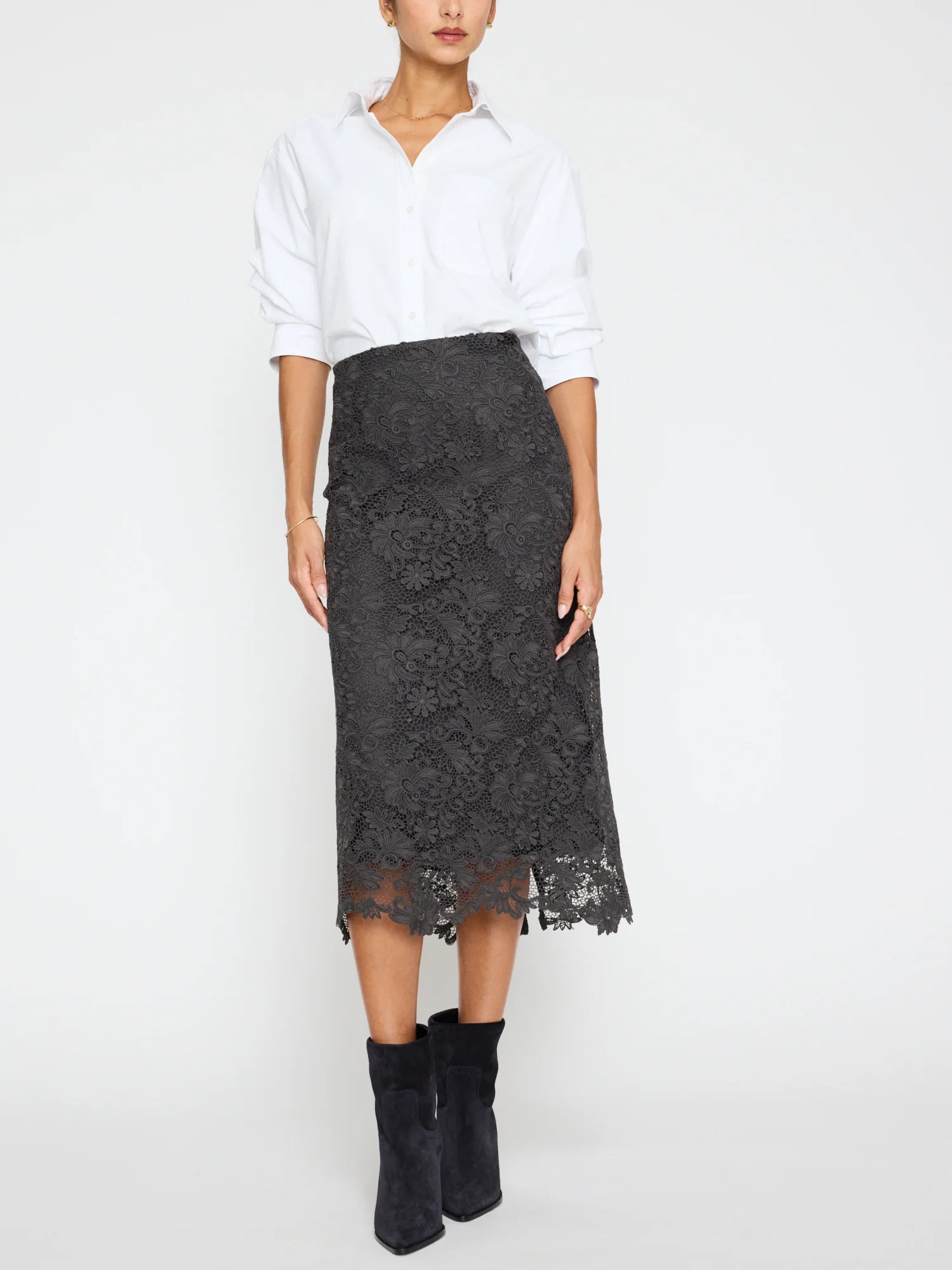 Mara Lace Skirt Hunter Skirts - Midi Brochu Walker 