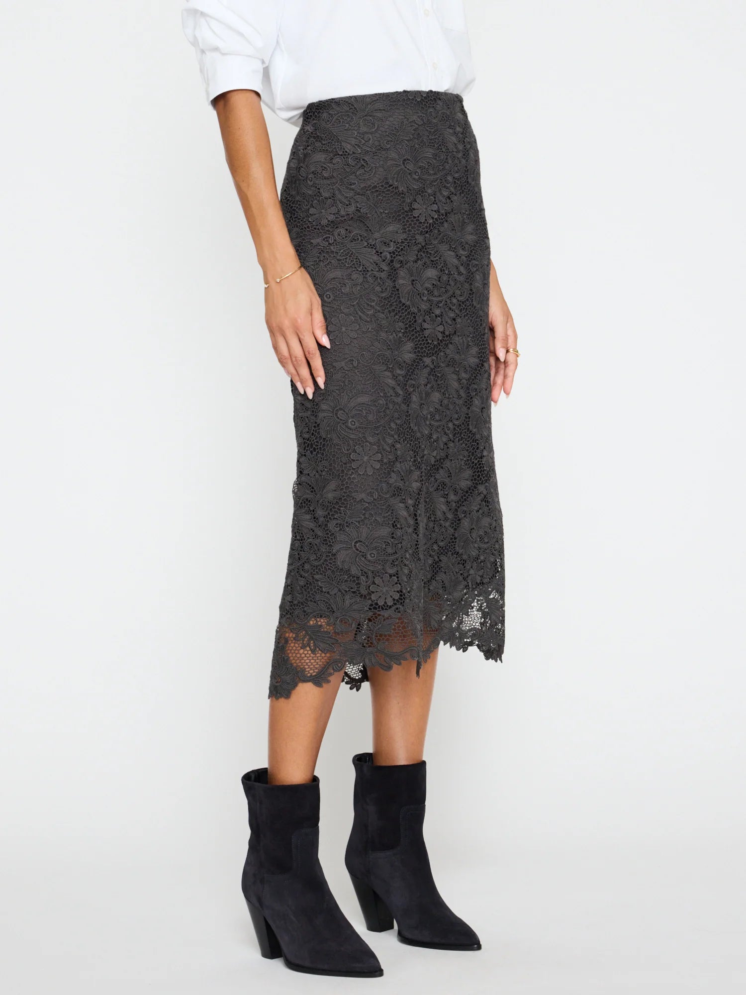 Mara Lace Skirt Hunter Skirts - Midi Brochu Walker 