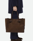 Large Marcella Cord Espresso Tote & Satchel Gianni Chiarini 