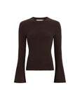 Carrey Top Cacao Sweater - Crewneck Marie Oliver 