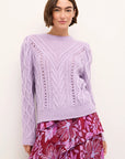 Felicia Sweater Lavender Sweater - Crewneck Marie Oliver 