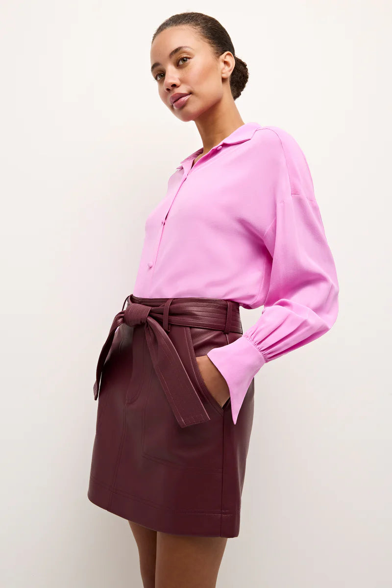 Mariel Blouse Violet Tops - Button Down Marie Oliver 