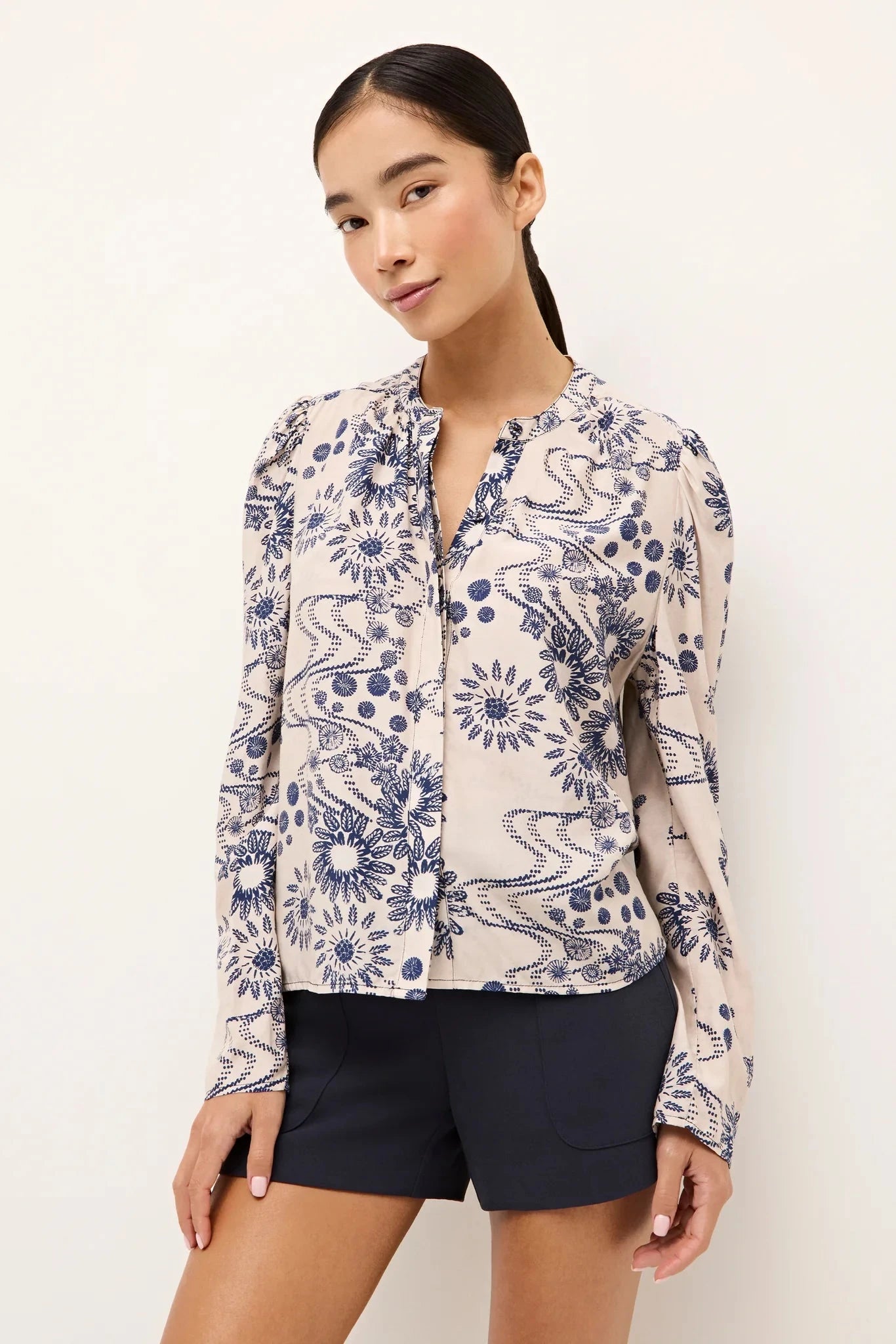 Tysen Blouse Solstice Tops - Button Down Marie Oliver 