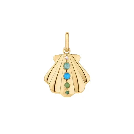 Maris Shell Clip Charm 14k Gold Plates Jewelry Thatch 