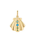 Maris Shell Clip Charm 14k Gold Plates Jewelry Thatch 