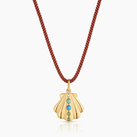 Maris Shell Clip Charm 14k Gold Plates Jewelry Thatch 