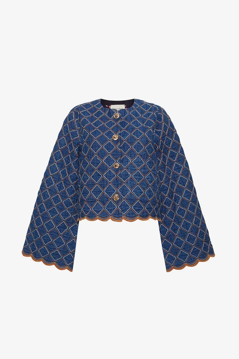 Marvis Jacket Quilted Denim Jackets - Denim Cara Cara 