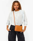 Midi Sac Woven Checker Natural Crossbody Clare V. 