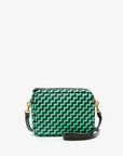 Midi Sac Woven Mint Opal/Black Zig Zag