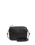Midi Sac Woven Diagonal Black Crossbody Clare V. 