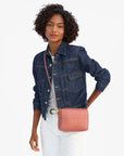 Midi Sac Woven Checker Rose Clay Crossbody Clare V. 