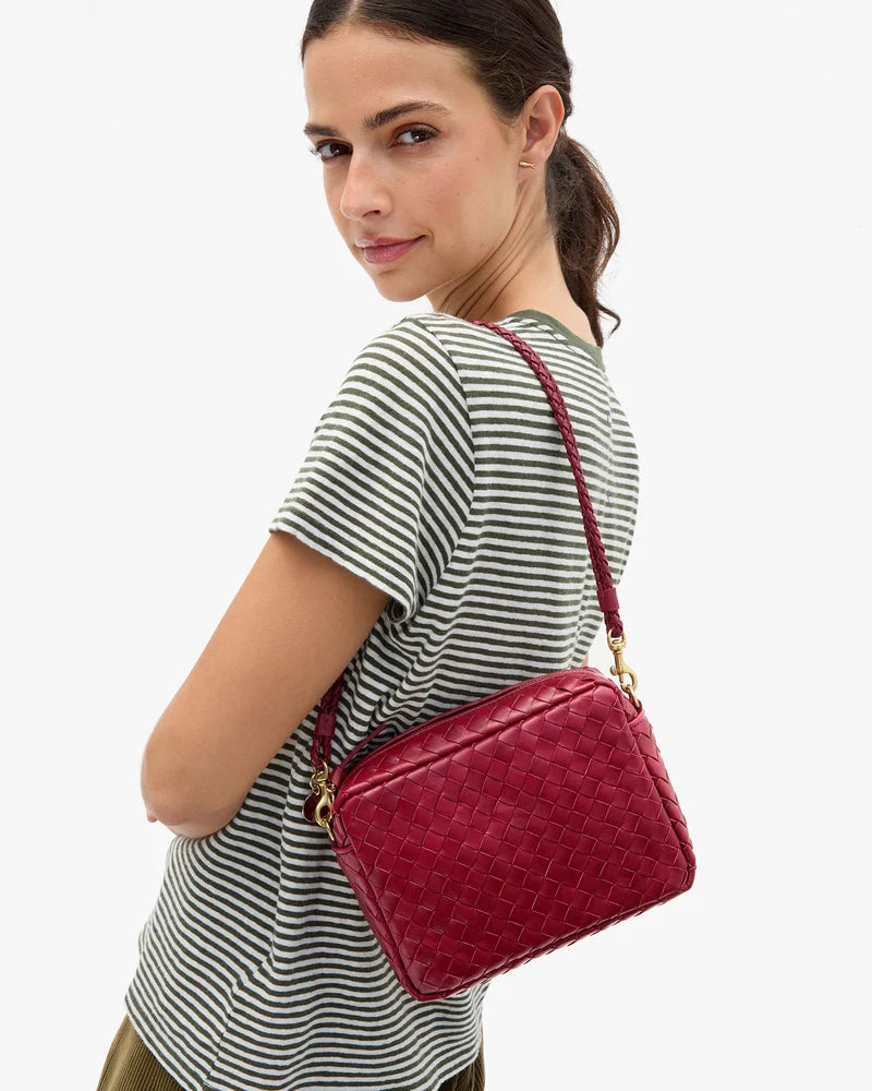 Shoulder Strap Petite Double Braids Garnet