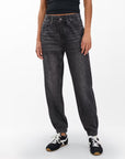 Miramar Terry Jogger Pant Faded Black Denim - Straight rag & bone 
