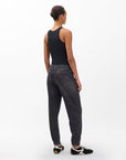 Miramar Terry Jogger Pant Faded Black Denim - Straight rag & bone 