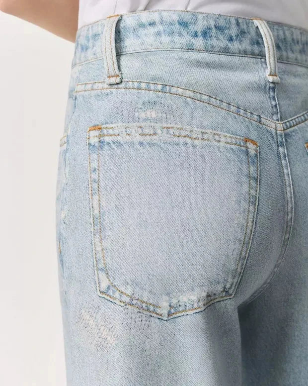 Miramar Terry Sofie Ankle Length Pant Meadowblue Denim - Flare & Wide Leg rag & bone 