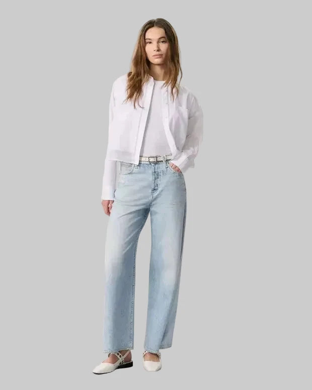 Miramar Terry Sofie Ankle Length Pant Meadowblue Denim - Flare & Wide Leg rag & bone 