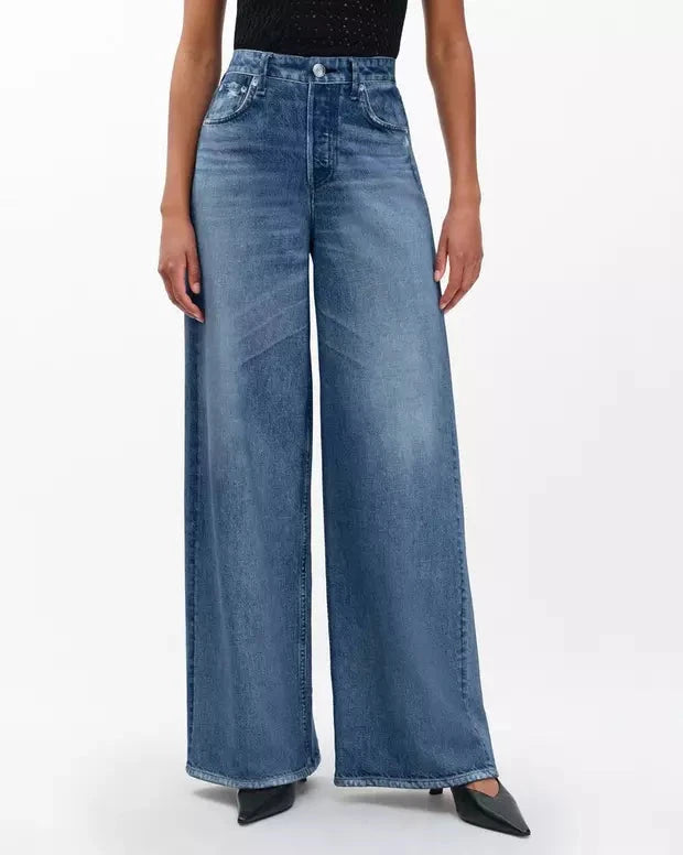 Miramar Terry Sofie Ankle Length Pant Venice Denim - Flare & Wide Leg rag & bone 