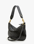 Moyen Messenger Woven Diagonal Black Crossbody Clare V. 