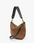 Moyen Messenger Woven Zig-Zag Black Natural Hobo & Shoulder Clare V. 