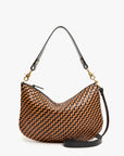 Moyen Messenger Woven Zig-Zag Black Natural Hobo & Shoulder Clare V. 