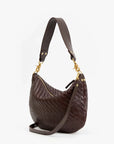 Moyen Messenger Woven Zig-Zag Chocolate Hobo & Shoulder Clare V. 