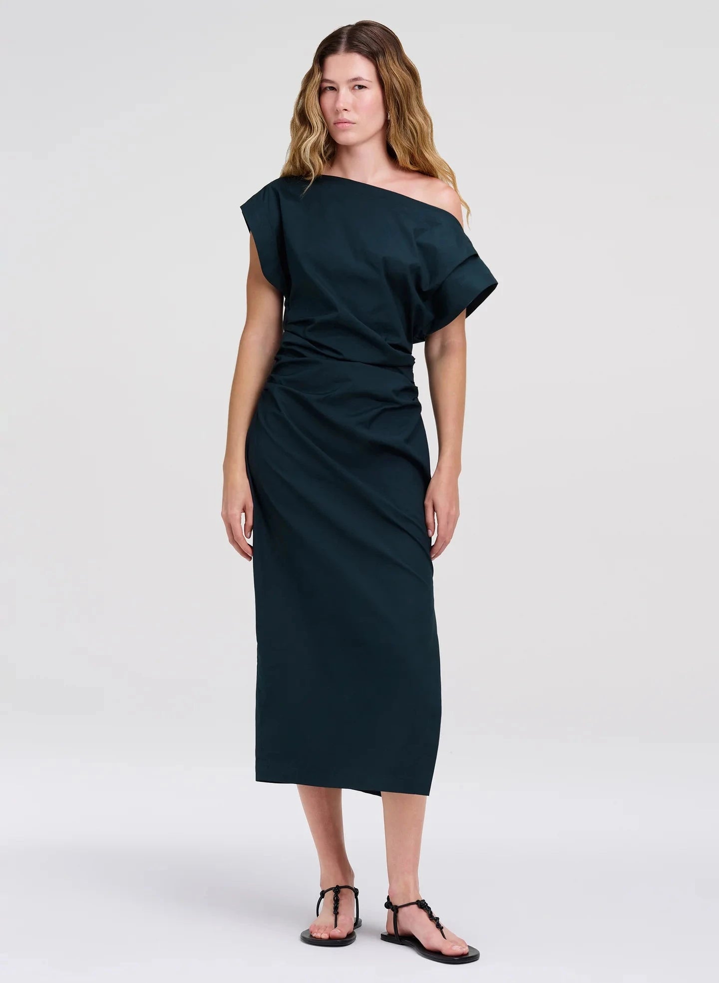 Nara Dress Carbon Blue Dresses - Midi A.L.C 