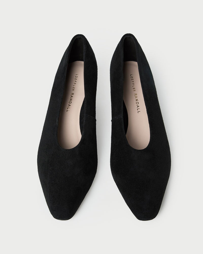 Neive Suede Low Pump Black Pumps - Low Loeffler Randall 