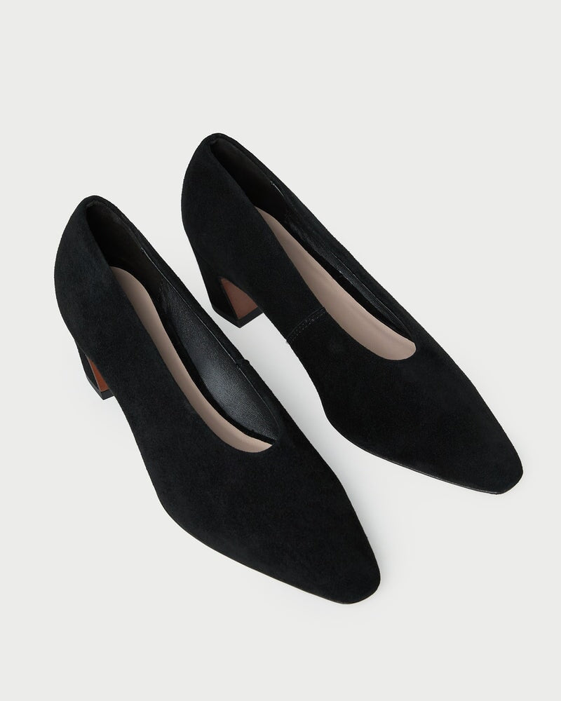Neive Suede Low Pump Black Pumps - Low Loeffler Randall 