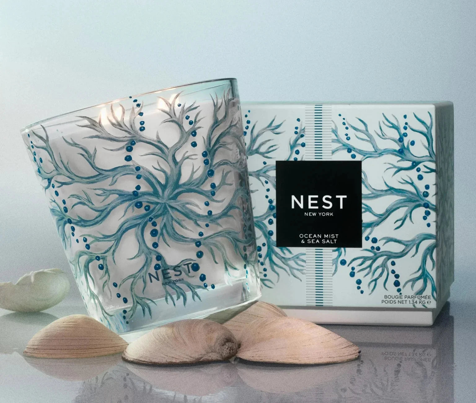 Speciality Luxury Candle 47.3 FL Ocean Mist & Sea Salt Candles & Diffusers - Candles NEST 