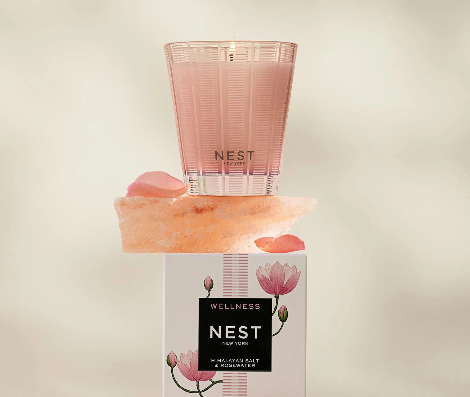 Classic Candle 8 oz Himalayan Salt & Rosewater Candles & Diffusers - Candles NEST 