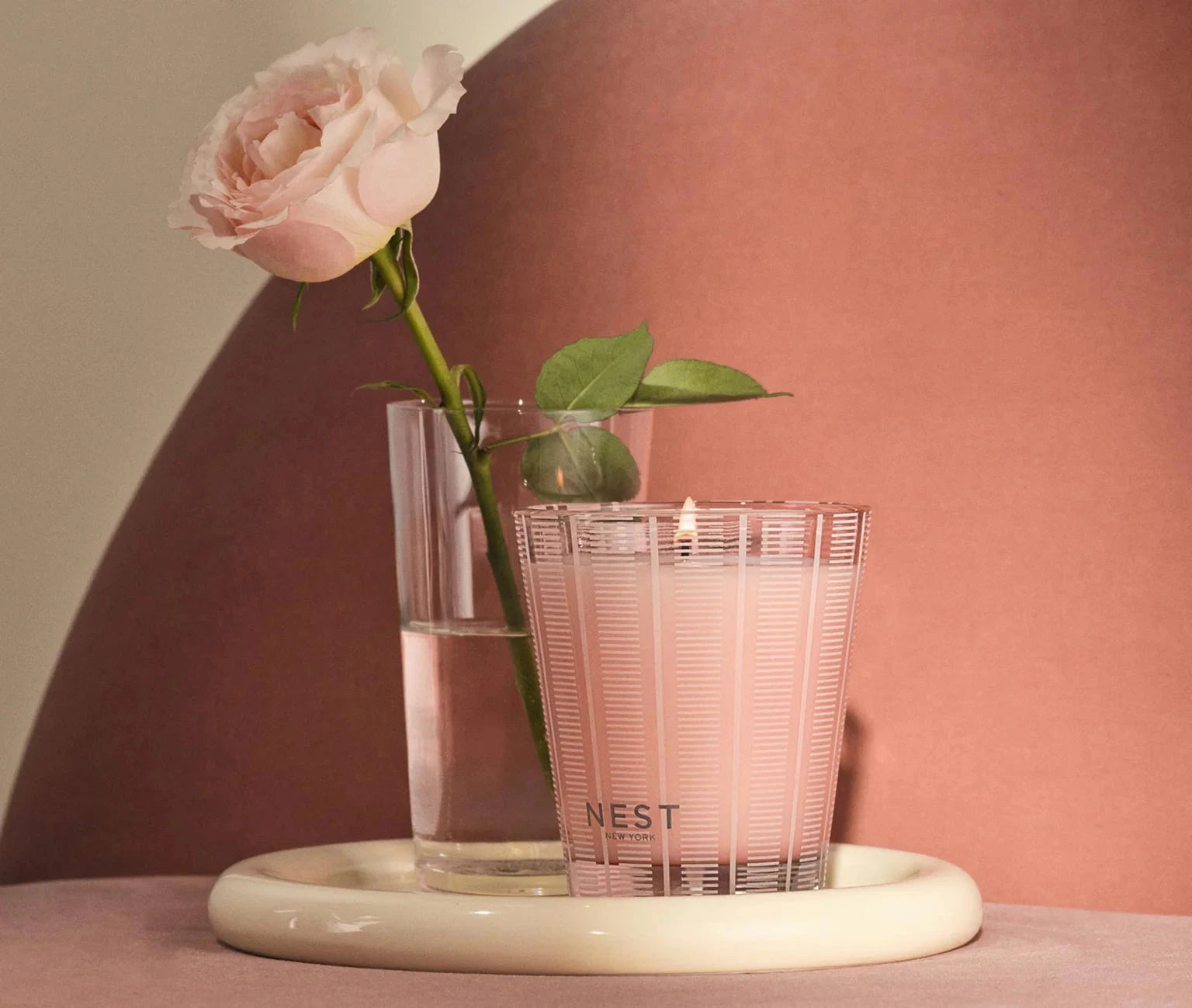 Classic Candle 8 oz Himalayan Salt & Rosewater Candles & Diffusers - Candles NEST 