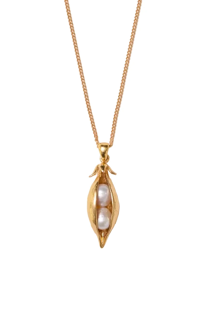 Peapod Necklace Gold Necklaces Chan Luu 