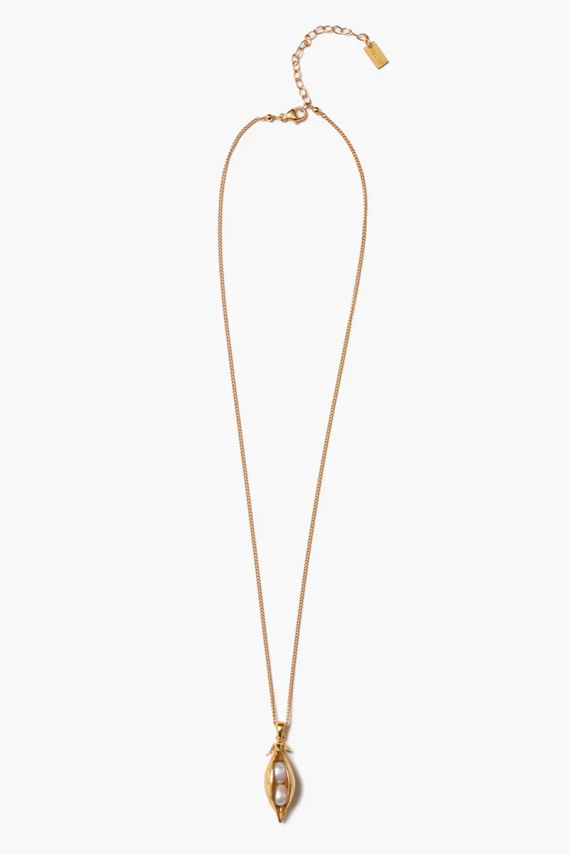 Peapod Necklace Gold Necklaces Chan Luu 