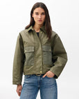 Nonie 2-In-1 Cotton Jacket Olive Outerwear - Longsleeve rag & bone 