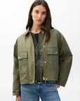 Nonie 2-In-1 Cotton Jacket Olive Outerwear - Longsleeve rag & bone 