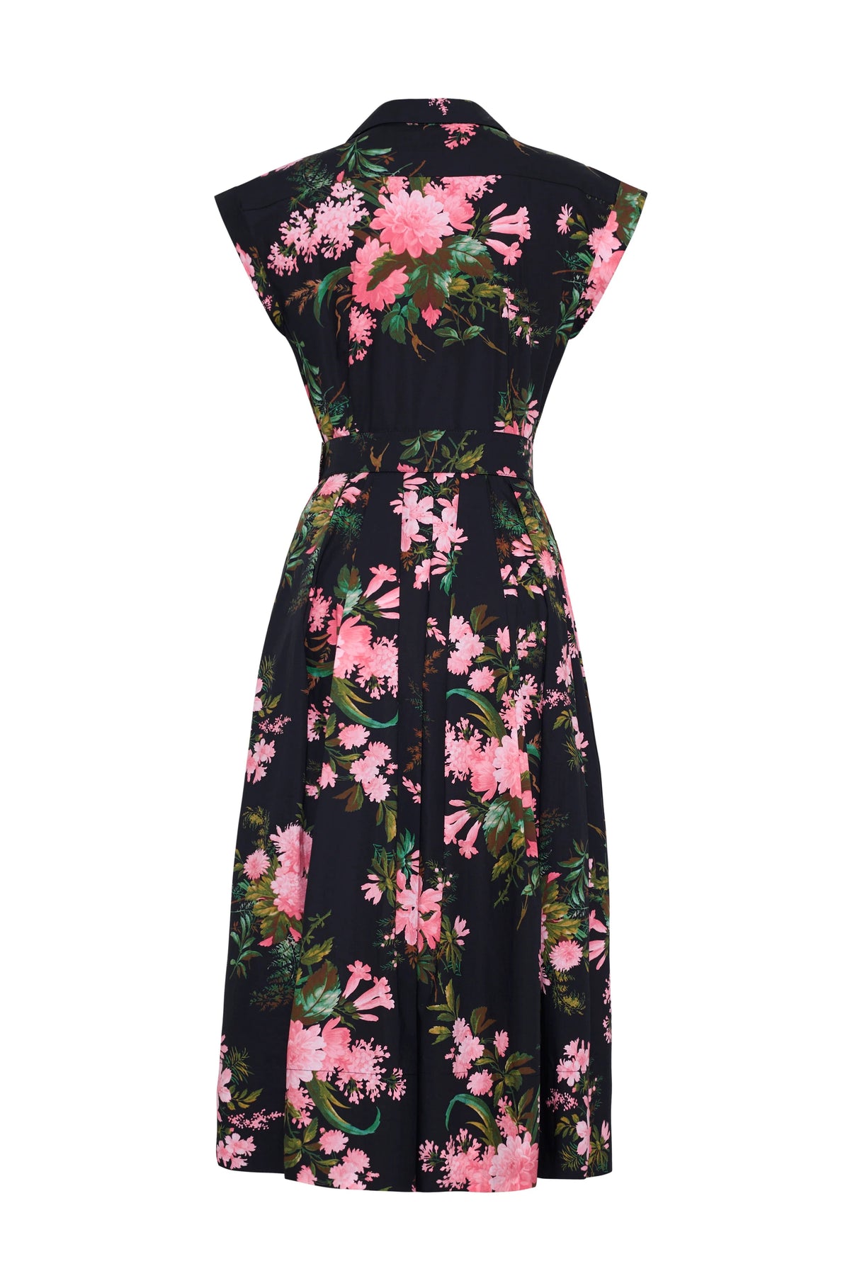 Octavia Dress Kiera Flora Black Dresses - Midi Cara Cara 