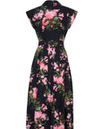Octavia Dress Kiera Flora Black Dresses - Midi Cara Cara 