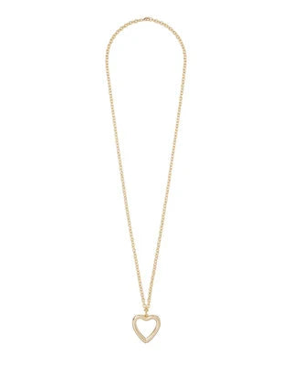 The Puffy Open Heart Necklace Necklaces Roxanne Assoulin 