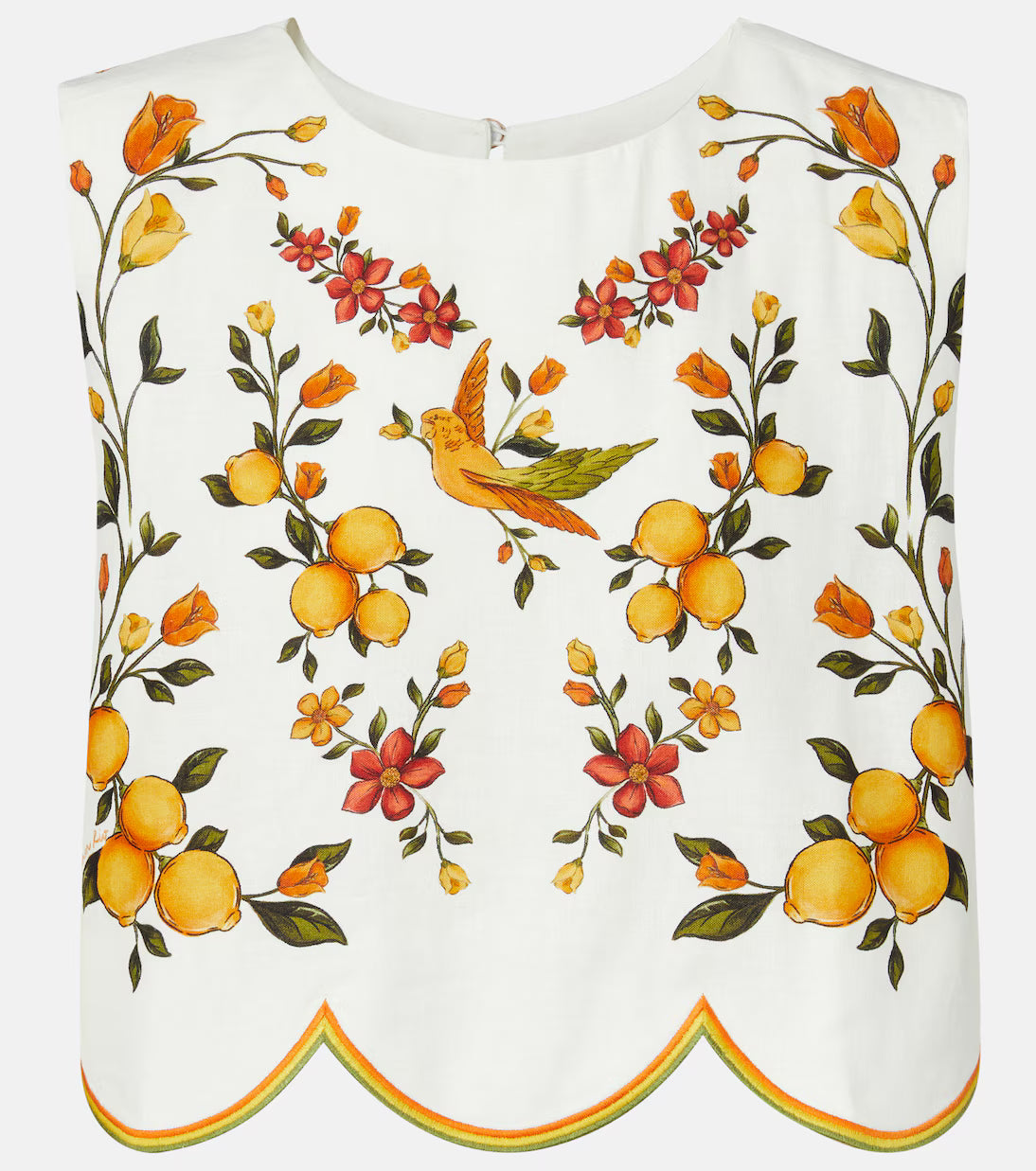 Lemon Bouquet Blouse Off White Tops - Blouses Farm Rio 