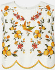 Lemon Bouquet Blouse Off White Tops - Blouses Farm Rio 
