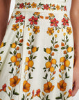 Lemon Bouquet Midi Skirt Off White Skirts - Midi Farm Rio 