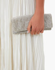 Fold Over Clutch Solid Silver Clutch Tiana Designs 