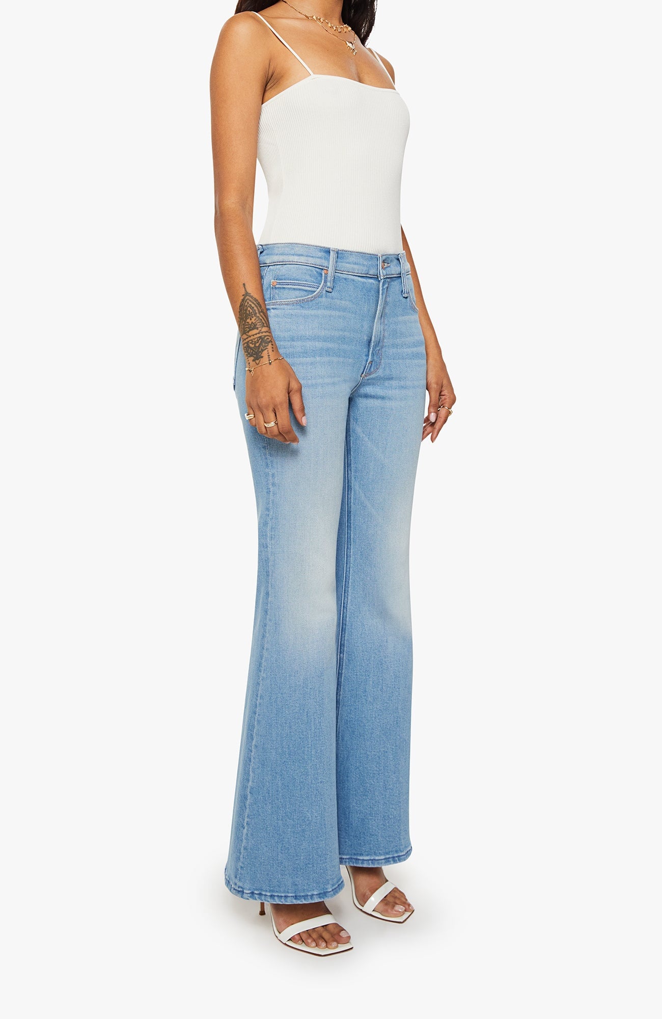 The Lil Doozy Room Service Denim - Flare & Wide Leg Mother 